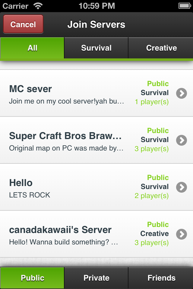 Multiplayer for Minecraft PE iPhone